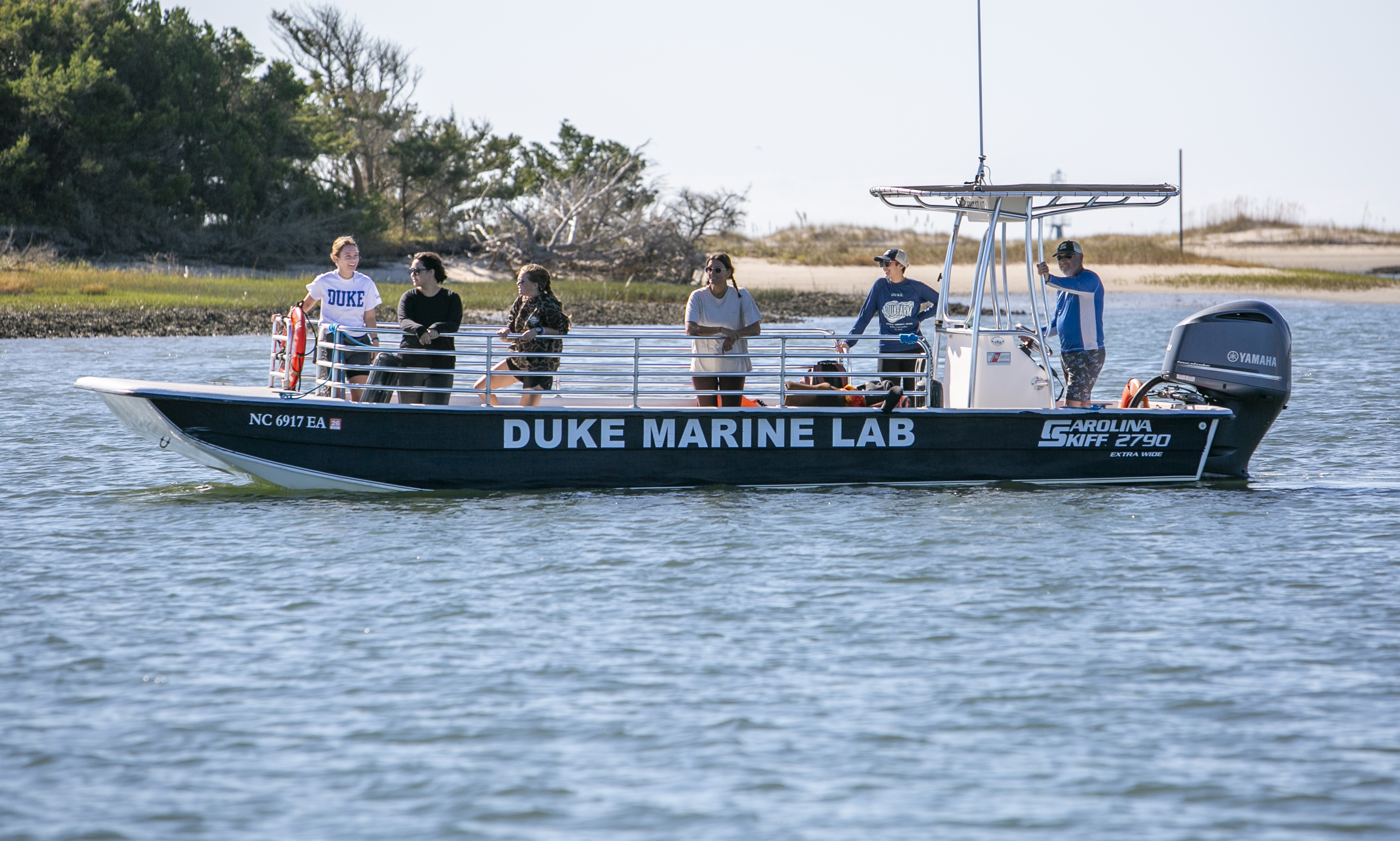 The R/V Kirby-Smith at the Duke Marine Lab.